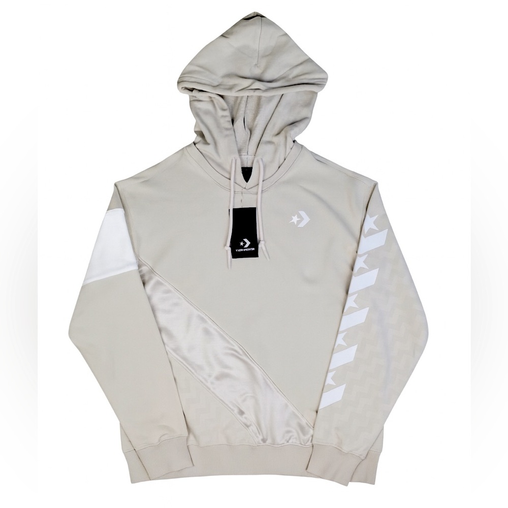 NWT Converse Women's Tops /Hoodies & Sweatshirts Satin Panel, Pullover Size L